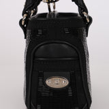Celine Black Beaded Mini Boogie Bag with Kisslock Pouch