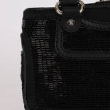 Celine Black Beaded Mini Boogie Bag with Kisslock Pouch