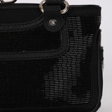Celine Black Beaded Mini Boogie Bag with Kisslock Pouch