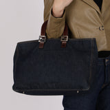Fendi Denim Large Twin Tote