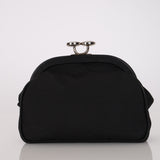 Celine Black Beaded Mini Boogie Bag with Kisslock Pouch