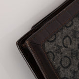 Celine Croc Embossed Macadam Wool Shoulder Bag