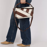 Limited Edtion Loewe Small Rugby Striped Puzzle Bag