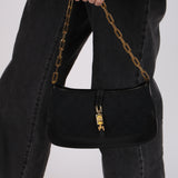Gucci Canvas Paperclip Chain Mini Jackie