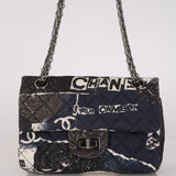 Chanel 2020 Graffiti Jersey Reissue 2.55 Flap Bag 225