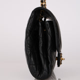 Chanel 2023 Lambskin Woven Chain CC Accordion Single Flap Bag