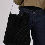 Gucci GG Suede Thin Horsebit Tote with Pouch