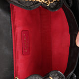 Chanel 2023 Lambskin Woven Chain CC Accordion Single Flap Bag