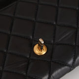 Chanel 2023 Lambskin Woven Chain CC Accordion Single Flap Bag