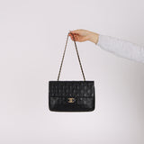 Chanel 2003 Lucky Charm Embossed Chocolate Bar Double-Sided Flap