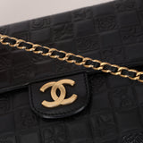 Chanel 2003 Lucky Charm Embossed Chocolate Bar Double-Sided Flap