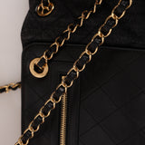 Chanel 2017 Quilted Denim Shopping Tote