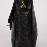 Chanel 1993 Black Lambskin Camera Tassel Bag 24K GP