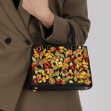 Prada Saffiano Small Garden Galleria Double Zip Tote