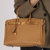 Limited Edition Hermès 3 en 1 Birkin 30 Biscuit Togo and Swift Retourne 2021 GHW