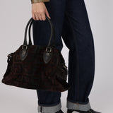Fendi Zucca Ponyhair Harako Chef de Jour Tote