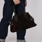 Fendi Zucca Ponyhair Harako Chef de Jour Tote