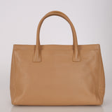 Chanel 2004 Beige Executive Cerf Medium Tote 24K GP