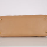Chanel 2004 Beige Executive Cerf Medium Tote 24K GP