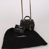 Chanel 2022 Top Handle Zip Around Vanity Case with Chain