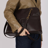 Chanel 1995 Chocolate Brown Caviar Timeless Zip Tote 24K GP