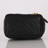 Chanel 2022 Top Handle Zip Around Vanity Case with Chain
