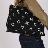 Chanel 1997 Canvas CC Logo Shopper Tote