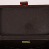Rare Chanel Tortoise Vanity Bag Brown Suede 1996