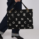 Chanel 1997 Canvas CC Logo Shopper Tote
