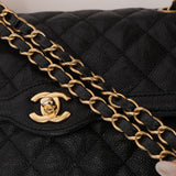 Chanel 2015 Crumpled Caviar Small Flap Bag