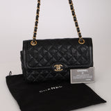 Chanel 2015 Crumpled Caviar Small Flap Bag