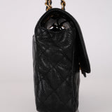 Chanel 2015 Crumpled Caviar Small Flap Bag