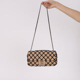 Rare Chanel 2011 Saint-Tropez Canebiers Medium Single Flap