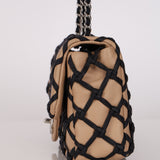 Rare Chanel 2011 Saint-Tropez Canebiers Medium Single Flap
