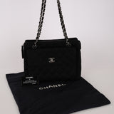 Rare Chanel 1996 Jersey Front Pocket Tote