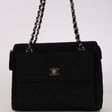Rare Chanel 1996 Jersey Front Pocket Tote