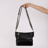 Chanel 2018 Black Ombre Dipped Medium Gabrielle Hobo