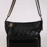 Chanel 2018 Black Ombre Dipped Medium Gabrielle Hobo