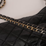 Chanel 2018 Black Ombre Dipped Medium Gabrielle Hobo