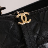 Chanel 2018 Black Ombre Dipped Medium Gabrielle Hobo