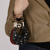 Gucci Studded Leather Attache Mini Hobo