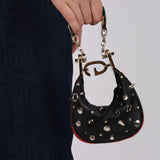 Gucci Studded Leather Attache Mini Hobo