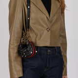 Gucci Studded Leather Attache Mini Hobo