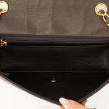 Ultra-Rare Chanel 1996 Deep Olive Lambskin Medium Diana Bag 24K GP
