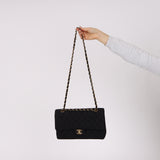Rare Chanel 1997 Grosgrain Medium Classic Double Flap Bag 24K GP