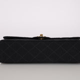 Rare Chanel 1997 Grosgrain Medium Classic Double Flap Bag 24K GP