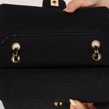 Rare Chanel 1997 Grosgrain Medium Classic Double Flap Bag 24K GP