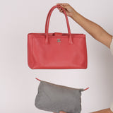 Chanel Medium Cerf Executive Tote Coral Pink Caviar 2014 SHW