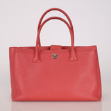 Chanel Medium Cerf Executive Tote Coral Pink Caviar 2014 SHW