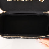 Chanel 2021 Quilted Lambskin & Crochet Small Vanity Case With Chain